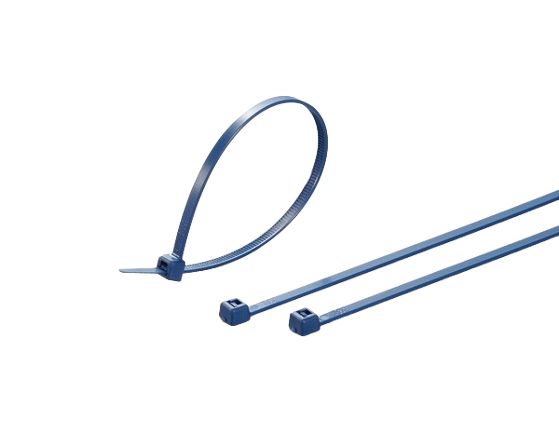 HellermannTyton Cable Tie, Releasable, 301 mm x 4.8mm, Blue Polyamide 66