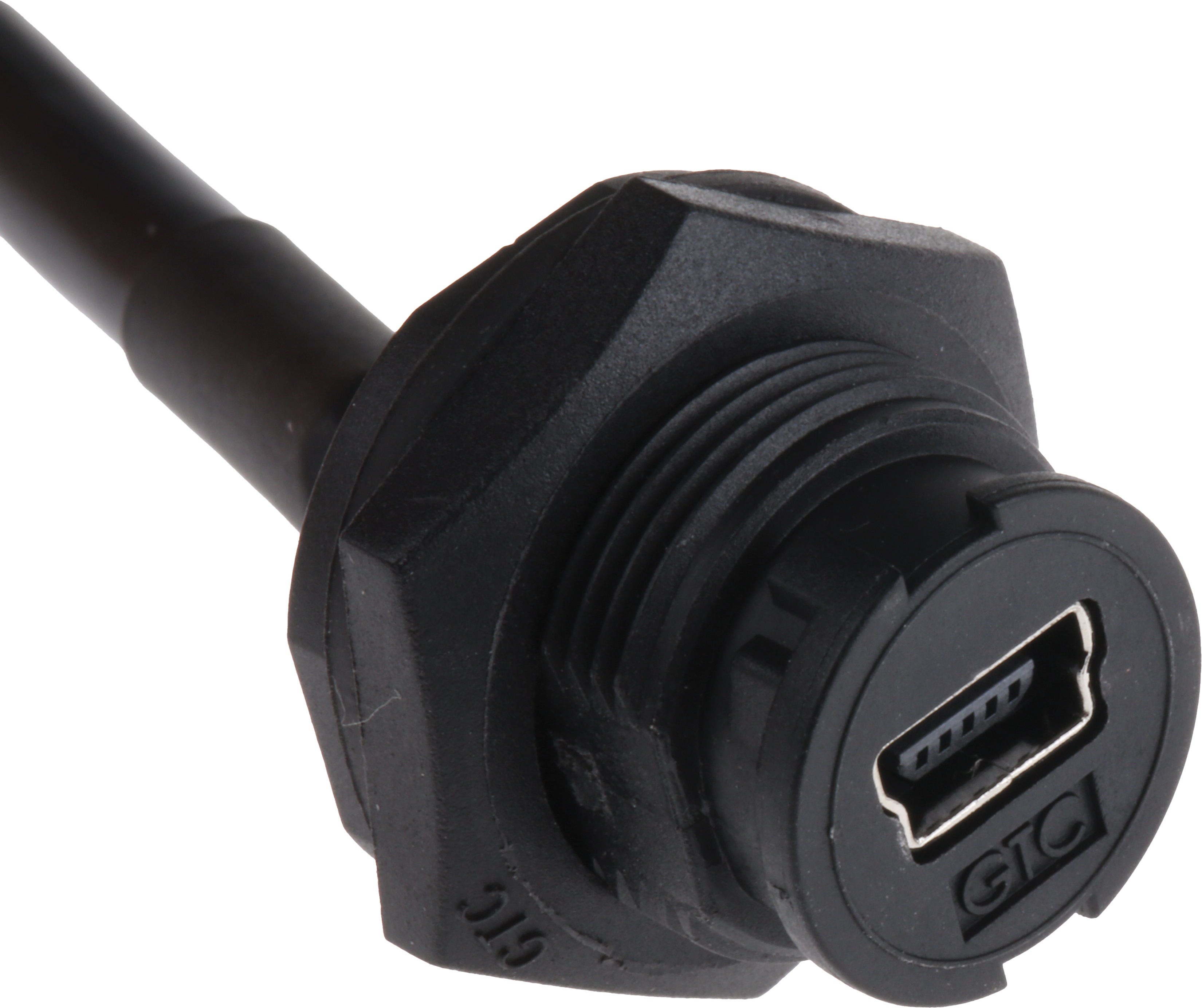 111-6755 RS PRO USB Cable, Male Mini USB Type B to Female Mini USB Type B, Black, 200 mm