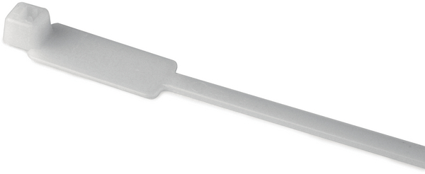 HellermannTyton Cable Tie, Releasable, 203.2 mm x 28mm, Natural Polyamide 66