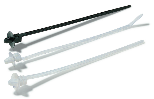 HellermannTyton Cable Tie, Releasable, 160 mm x 5mm, Black Polyamide 66