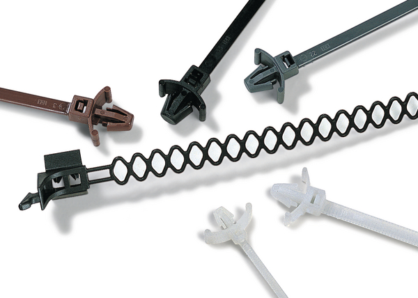 HellermannTyton Cable Tie, Releasable, 165 mm x 4.6mm, Black Polyamide 66