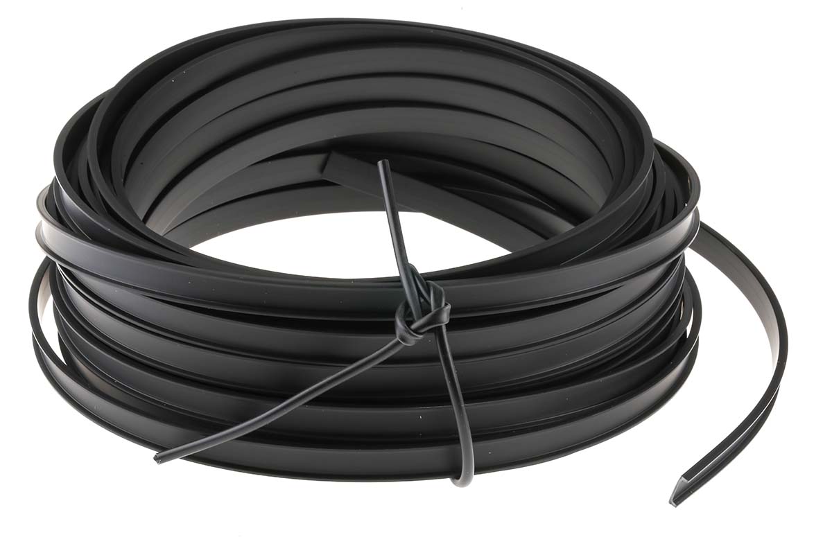 HellermannTyton Black Adhesive Cable Tie Mount 10.3 mm x 10.3mm x 25 m