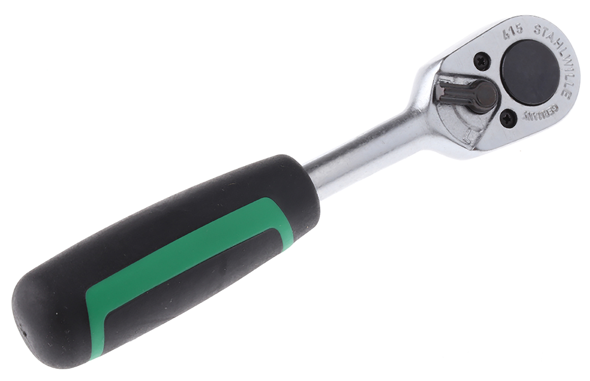 11111010 STAHLWILLE 1/4 in Ratchet with Ratchet Handle, 117mm Overall