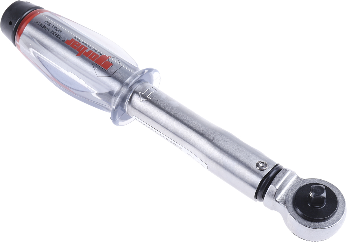 11123 Norbar Torque Tools Click Torque Wrench, 4 to 20 nm, 1/4 in Drive, Square Drive, 220mm Overall, RSCAL
