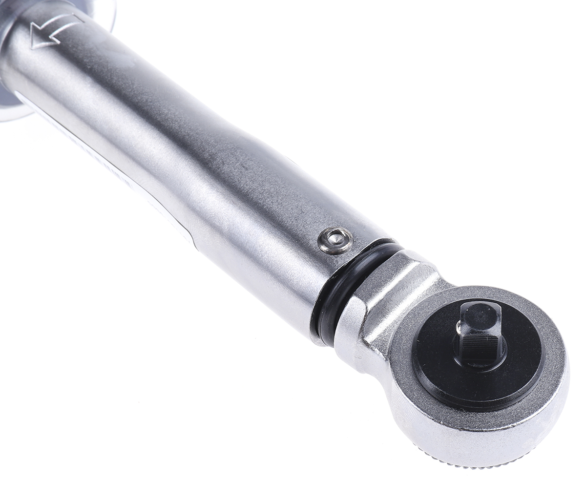 11123 Norbar Torque Tools Click Torque Wrench, 4 to 20 nm, 1/4 in Drive, Square Drive, 220mm Overall, RSCAL