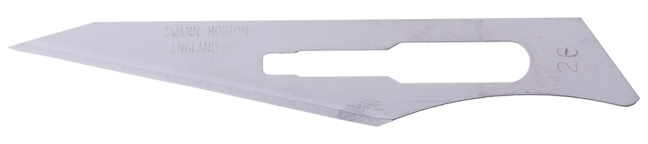 Swann-Morton Carbon Steel Scalpel Blade Scalpel Blade, No.26, 100 per Package
