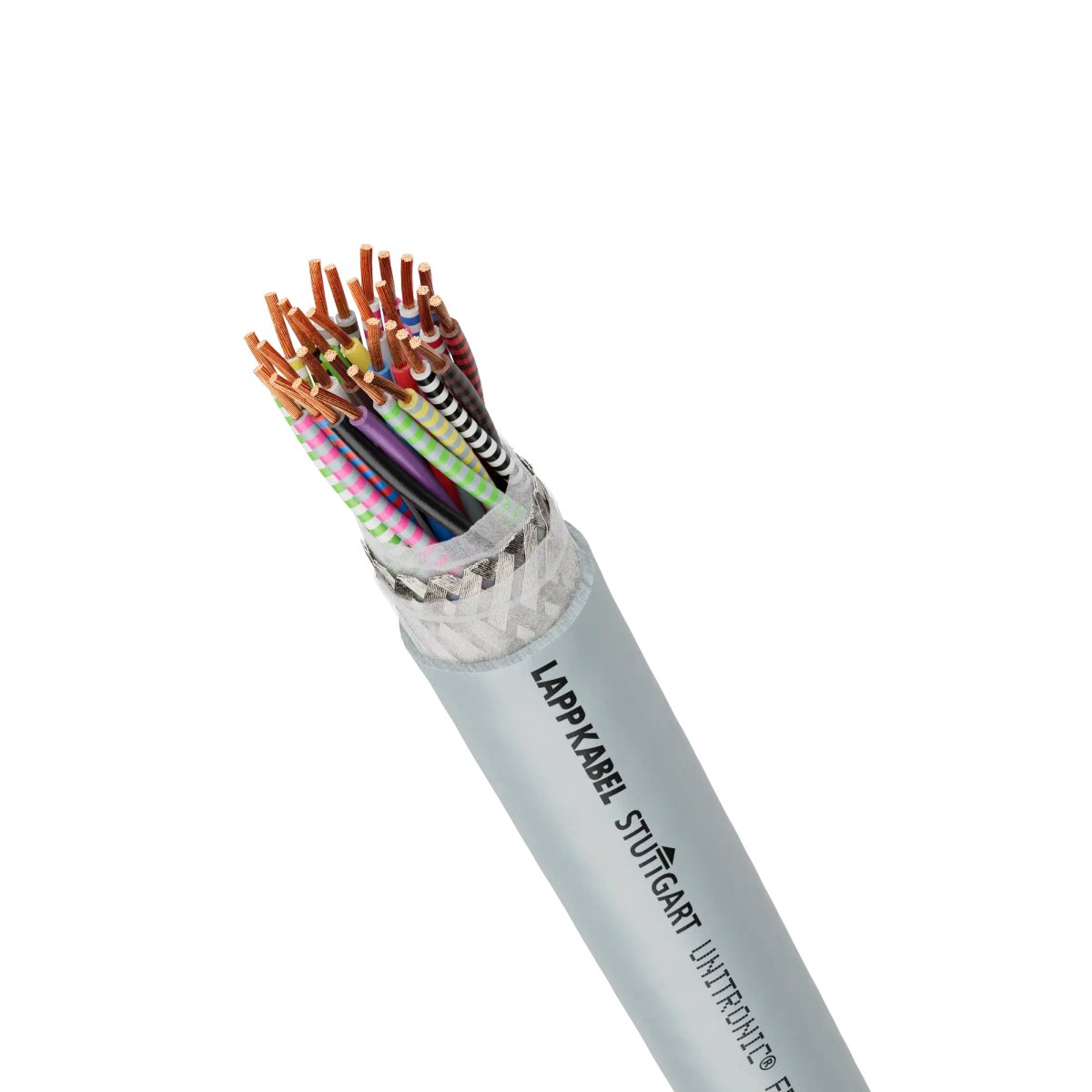 Lapp UNITRONIC FD CP (TP) Plus A Control Cable, 5 Cores, 0.25mm² 24 AWG, Screened, Grey Thermoplastic Polyurethane