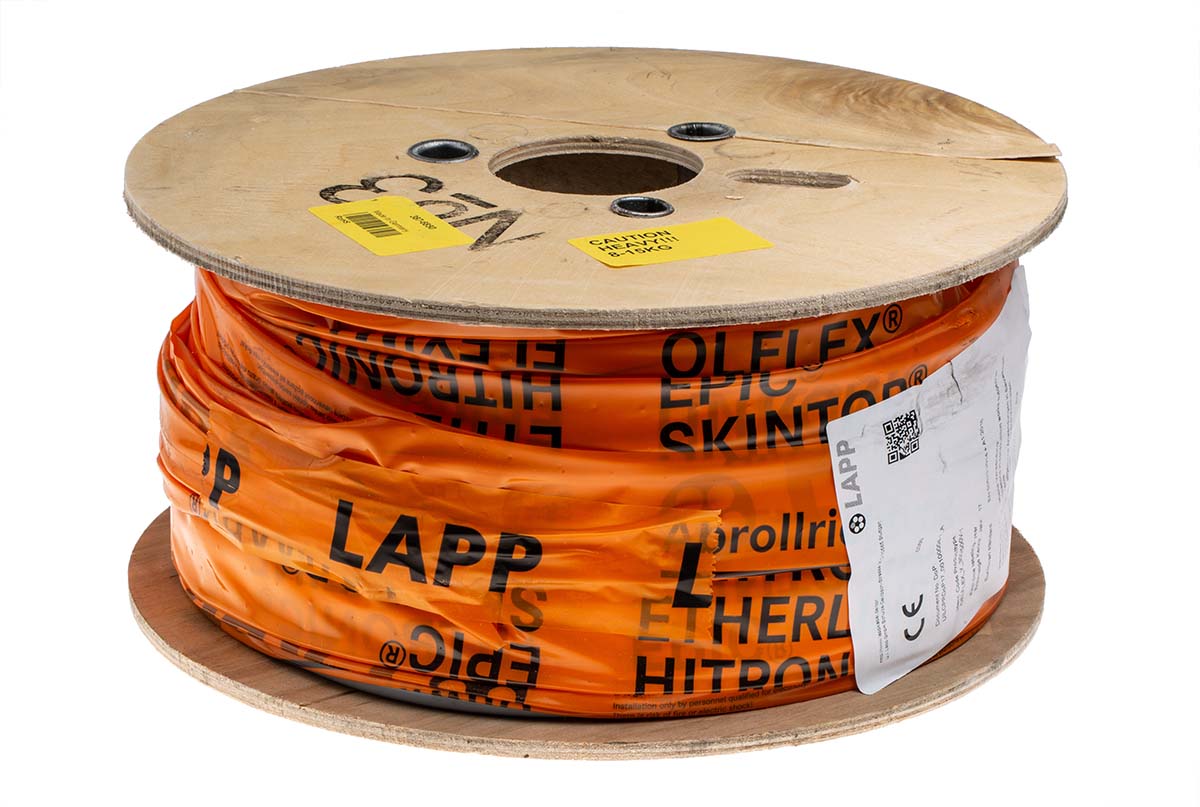 1119312 Lapp YY Control Cable, 12 Cores, 1.5 mm² CSA 16 AWG, Unscreened, 50 m, Grey Polyvinyl Chloride Sheath