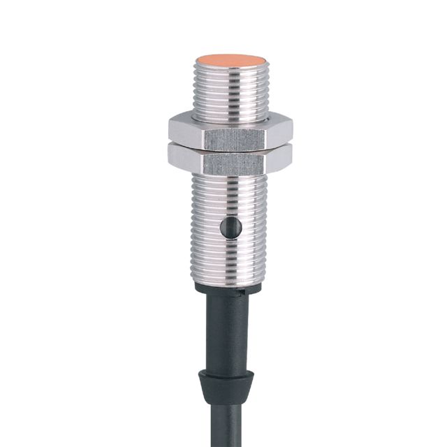 ifm electronic Inductive Threaded Barrel Proximity Sensor, M12, 2 mm Detection, PNP NO, 10 → 36 V dc