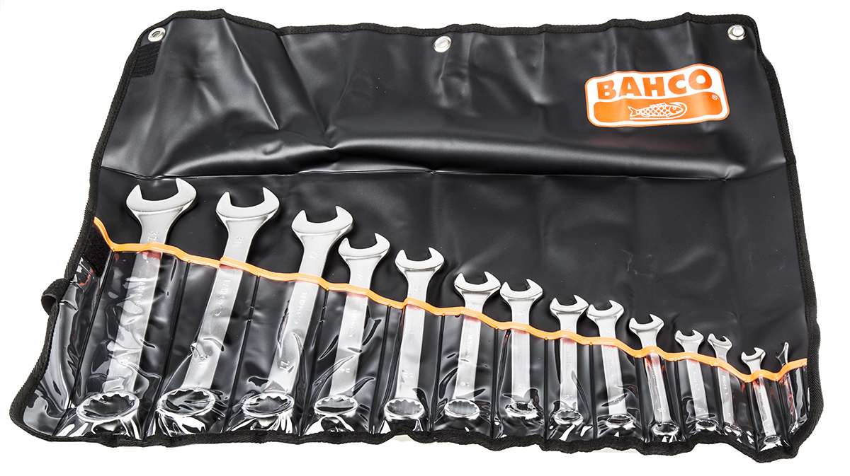 Bahco 14-Piece Spanner Set, 6 To 32 mm, Vanadium Steel