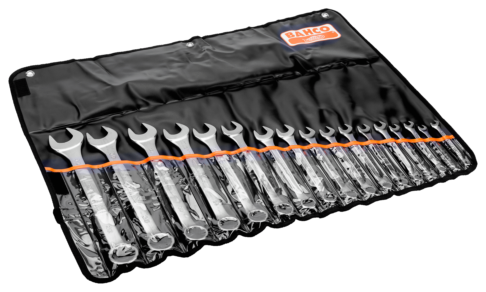 Bahco 17-Piece Spanner Set, 8 To 32 mm, Alloy Steel