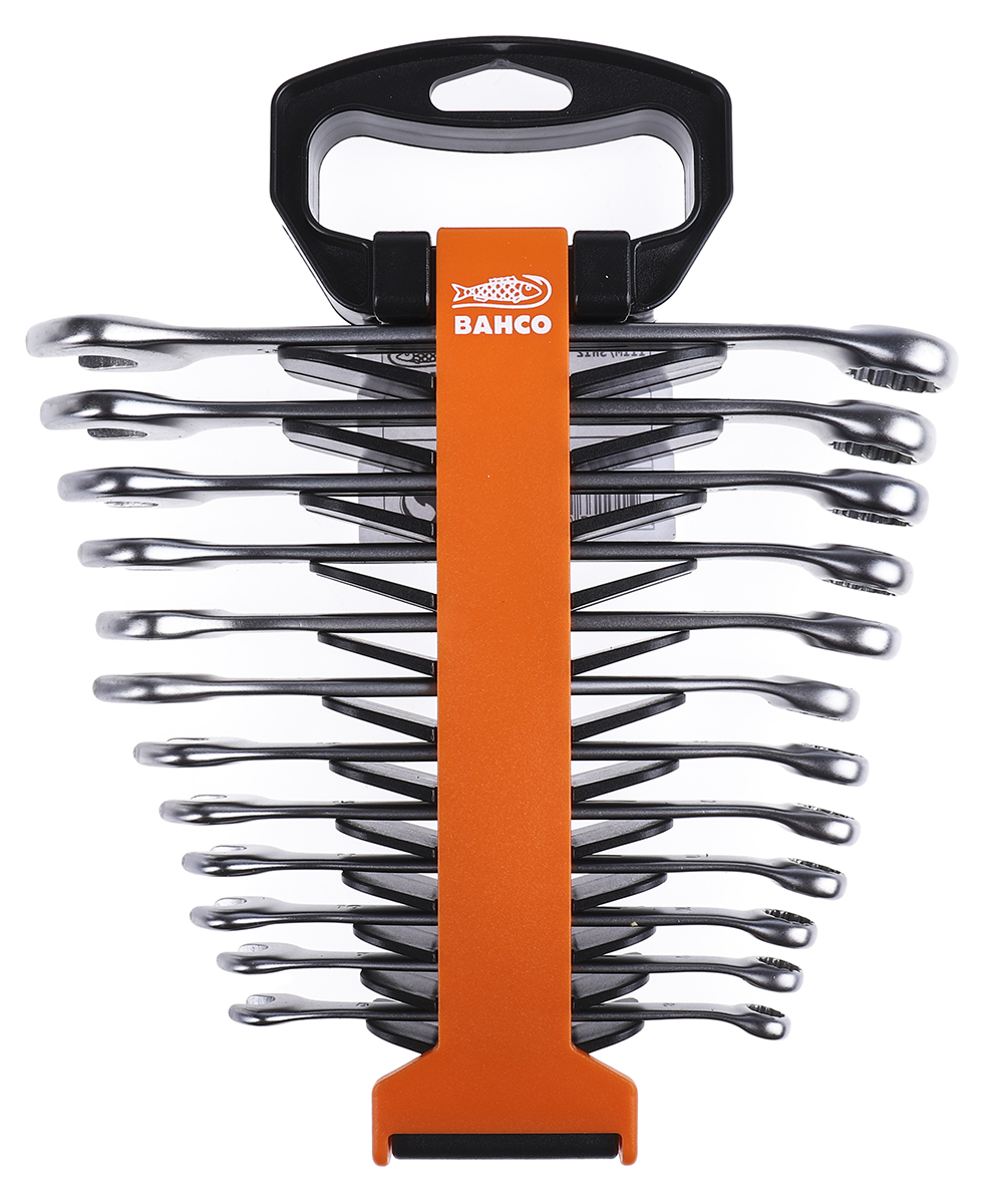 Bahco 12-Piece Spanner Set, 8 To 19 mm, Vanadium Extra Steel