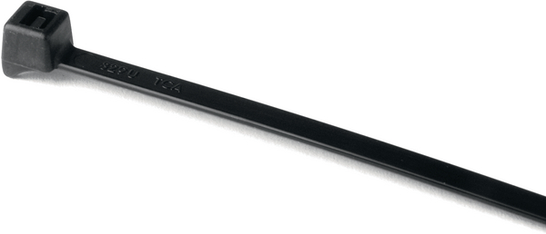 HellermannTyton Cable Tie, Releasable, 100 mm x 2.5mm, Black Polyamide 66