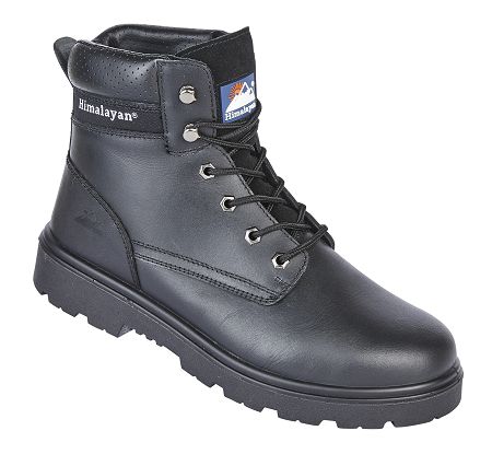 Himalayan HIMALAYAN Black Steel Toe Capped Unisex Safety Boots 10, EU 44 European Standard EN ISO 20345:2011