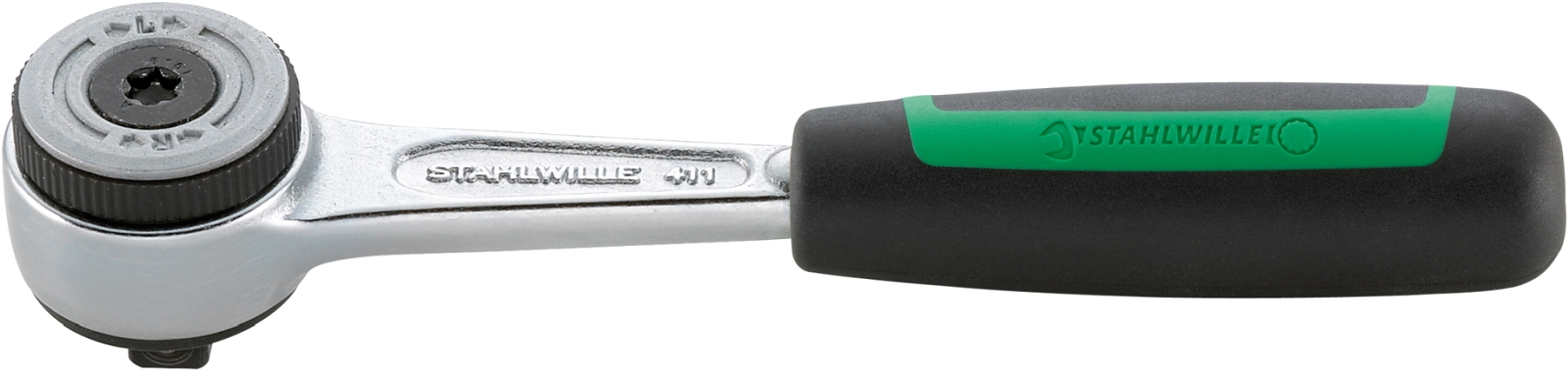STAHLWILLE 4018754177745 1/4 in Ratchet with Straight Handle, 130mm Overall