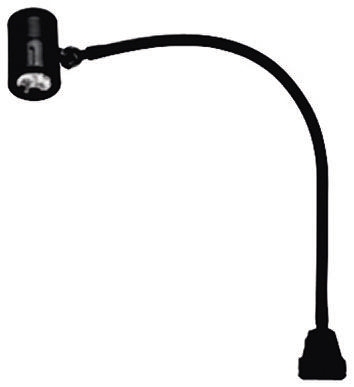 Waldmann LED Machine Light, 6 W, 24V ac/dc, Flexible, IP65, 600 mm Reach, 600 mm Arm Length, 3 m, 600 mm