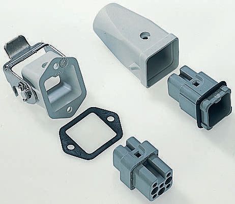 EPIC Heavy Duty Power Connector Insert, 10A, HD Series Male, 8 Contacts