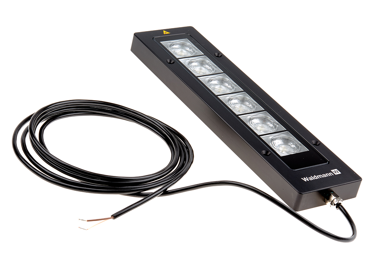 Waldmann MYAL 6 S LED Machine Light, 13 W, 40V dc, IPx9K, IP67, 3 m, 3 m