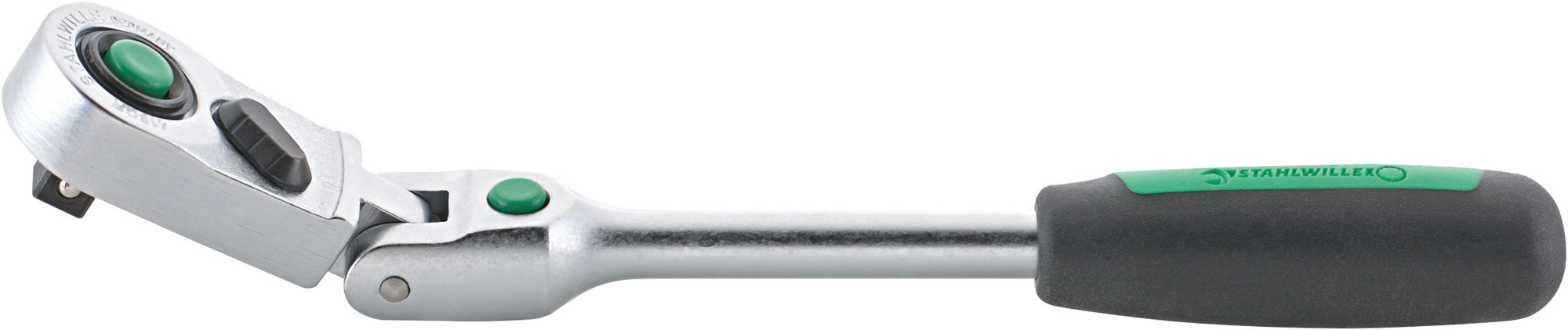 STAHLWILLE 416QR 1/4 in Socket Wrench with Dual Component Handle, 170.00mm Overall
