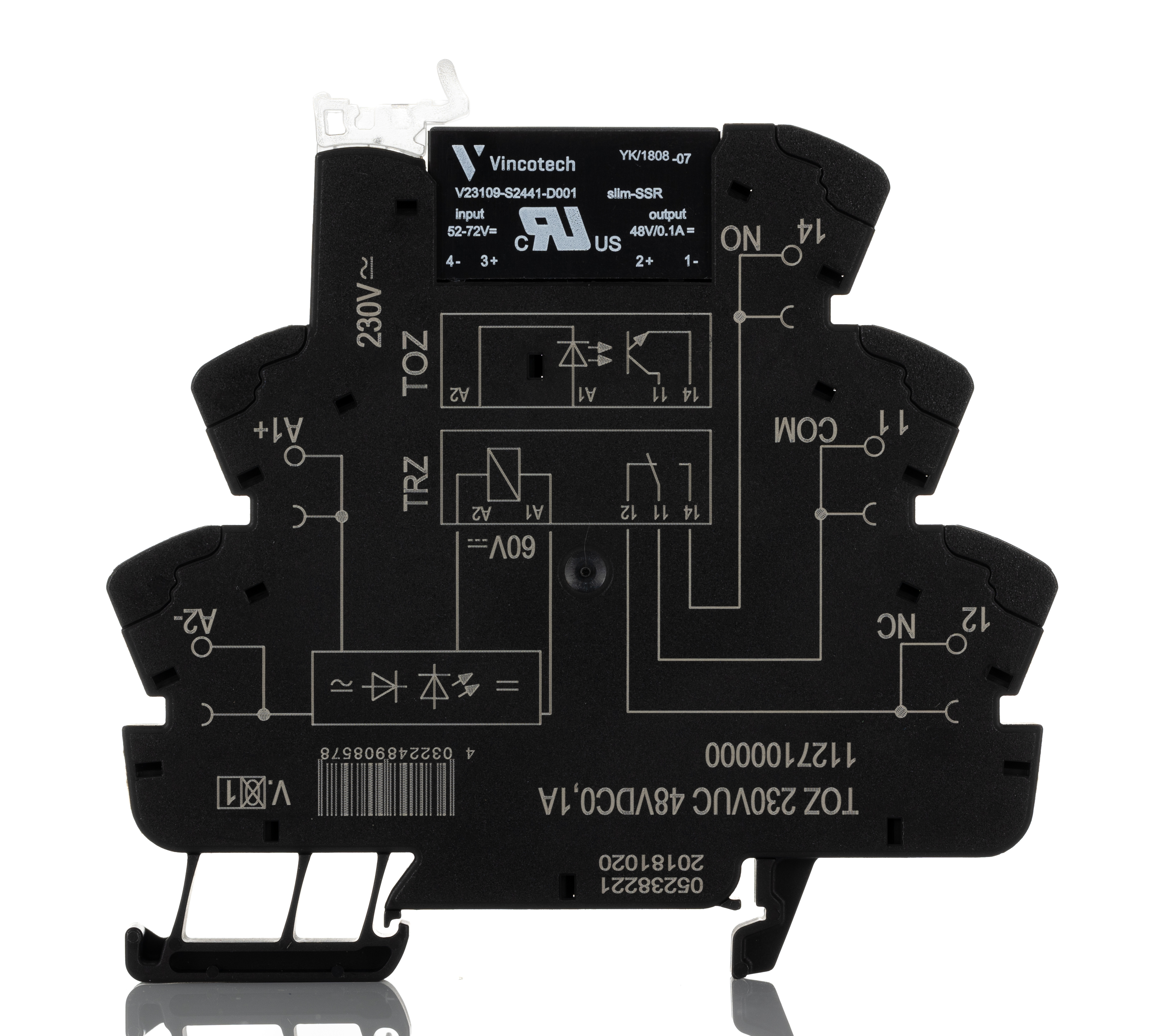 1127100000 Weidmüller TOZ Solid State Interface Relay 3V dc, 48 V dc DIN Rail Screw