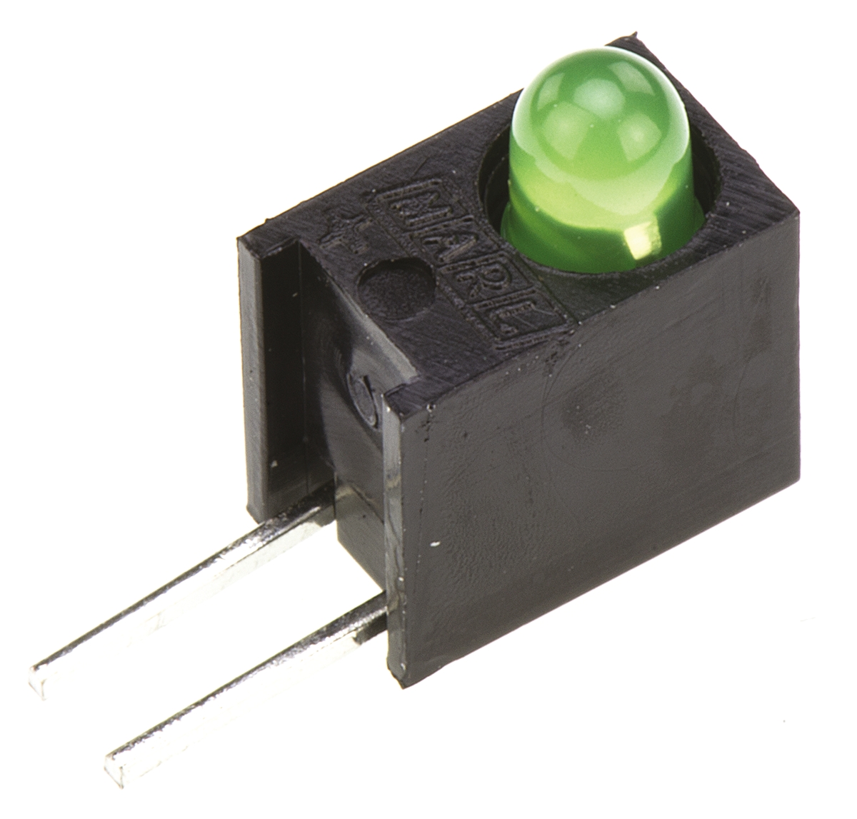 Marl 113-314-04 Green Right Angle PCB LED Indicator, 1 LEDs 3 mm (T-1) 2.2 V