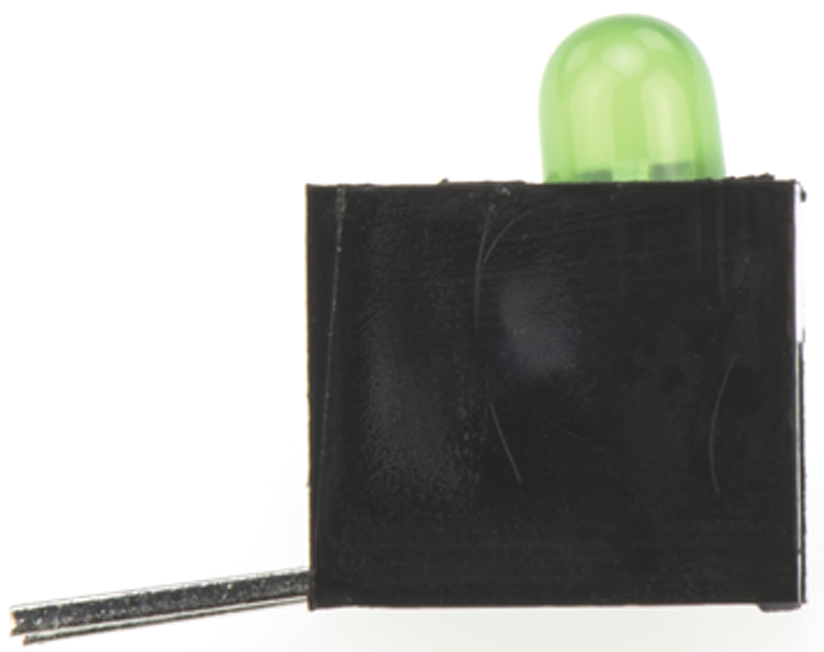 113-314-04 Marl Green Right Angle PCB LED Indicator, 1 LEDs 3 mm (T-1) 2.2 V
