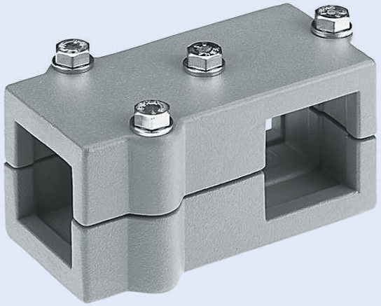 Rose+Krieger Angle Clamp, Connecting Component, Strut Profile 30 mm, Round Tube Size 30.3 mm