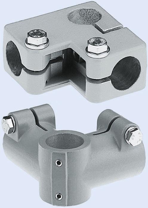 Rose+Krieger M8 Angle Clamp, Connecting Component, Strut Profile 30 mm, Round Tube Size 30.1 mm