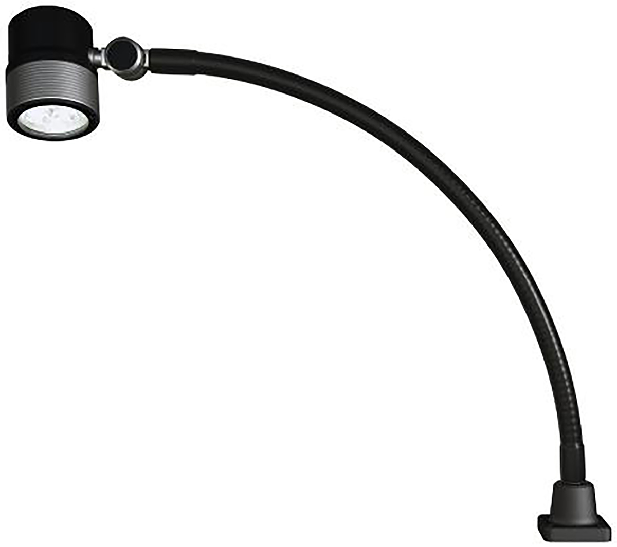 Waldmann ROCIA.focus - RFF 600/850/D LED Machine Light, 9.5 W, 240V ac, Flexible Metal Tube, IP67, IP65, 600 mm Reach,