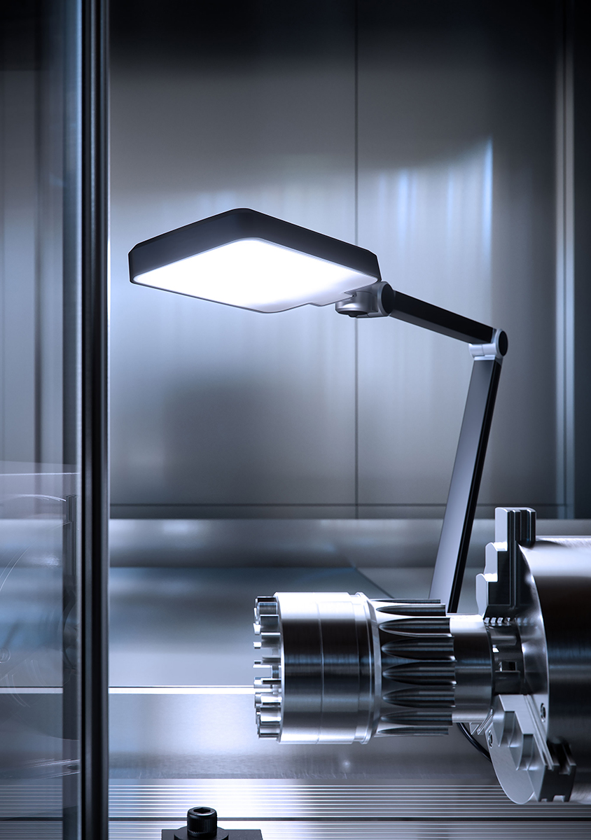 113183000-00680251 Waldmann ROCIA.focus - RFF 600/850/D LED Machine Light, 9.5 W, 240V ac, Flexible Metal Tube, IP67, IP65, 600 mm Reach,