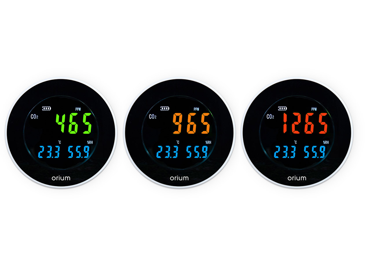 Orium Quaelis 16 CO2 Sensor 70 °C, 70 °C Max, 99.9 %RH Max, Rechargeable Battery-Powered