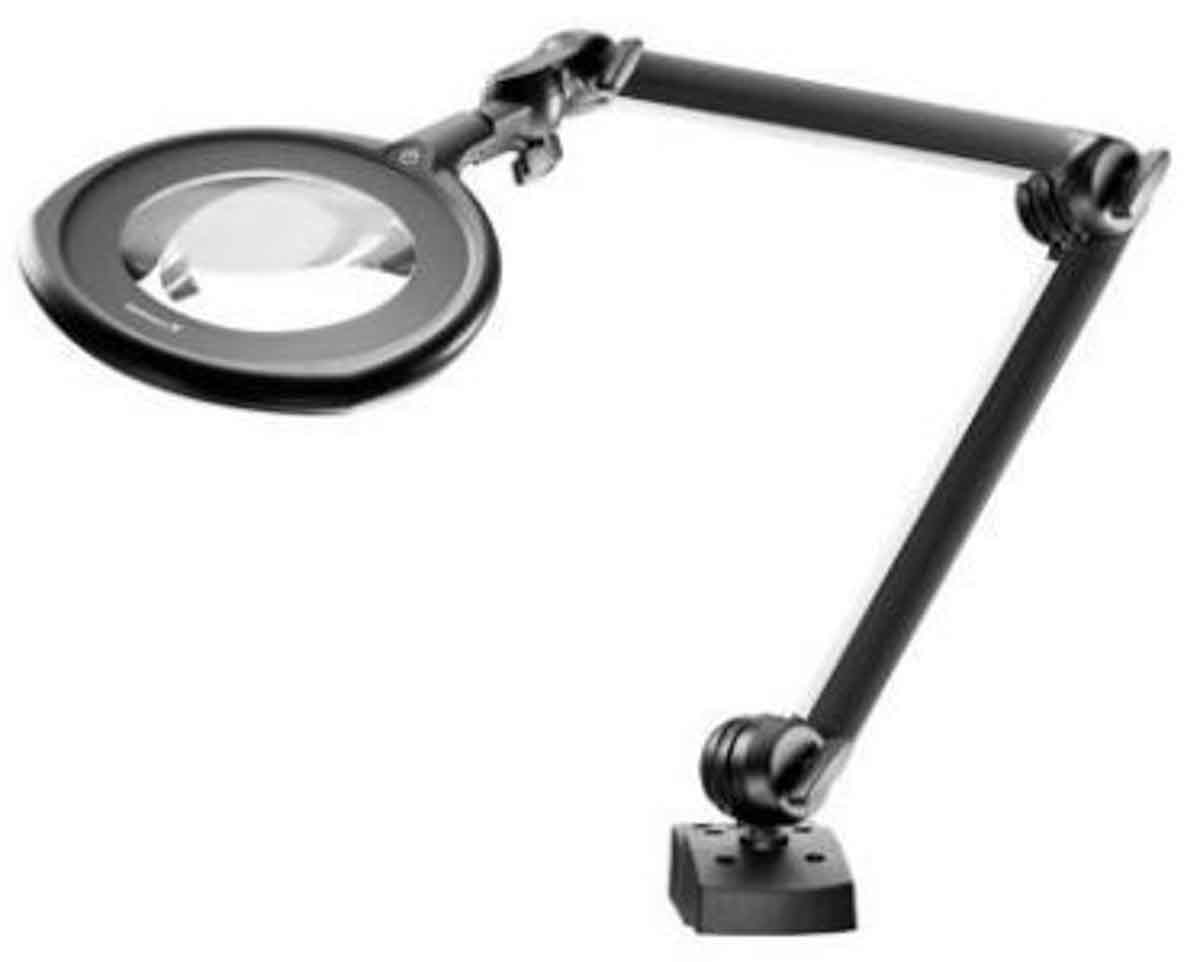Waldmann TEVISIO-RLLQ LED Magnifying Lamp with Screw Down Flange, 160 mm Lens Dia., 160 mm Lens