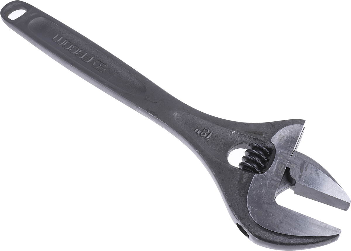 113a18t Facom Adjustable, 456 mm Overall, 53 mm Jaw Capacity, Metal Handle