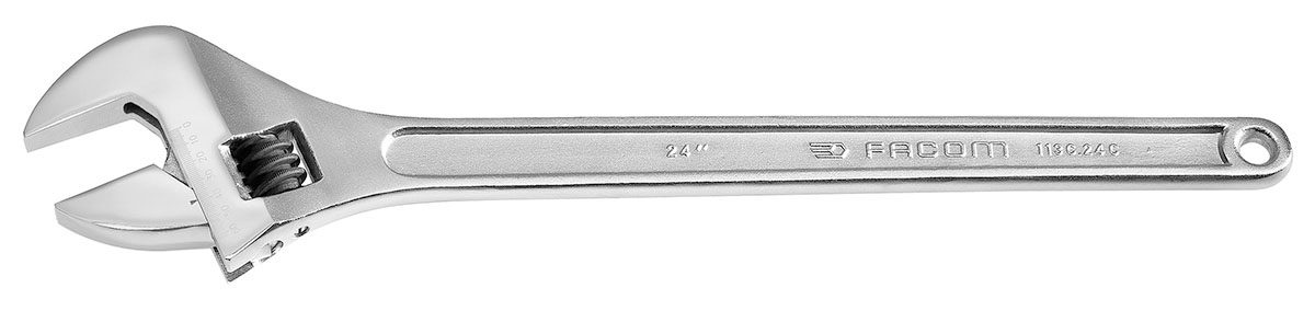 Facom Adjustable, 612 mm Overall, 62 mm Jaw Capacity, Metal Handle