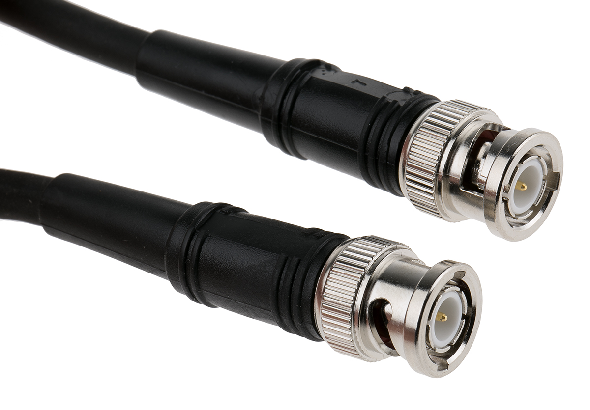 Atem BNC Series, 5 m, RG59B/U Coaxial Coaxial Cable 75 Ω, Black, Terminated