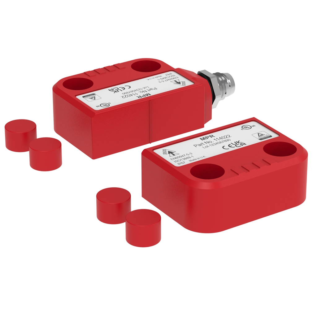 IDEM MPR Series Magnetic Non-Contact Safety Switch, Plastic Housing, 24V dc, NC, M8