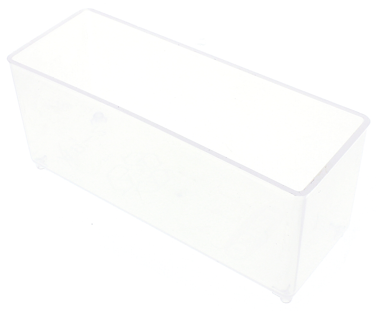 114578 Raaco 1 Cell Transparent Polypropylene Compartment Box, 47 mm x 39mm x 109 mm