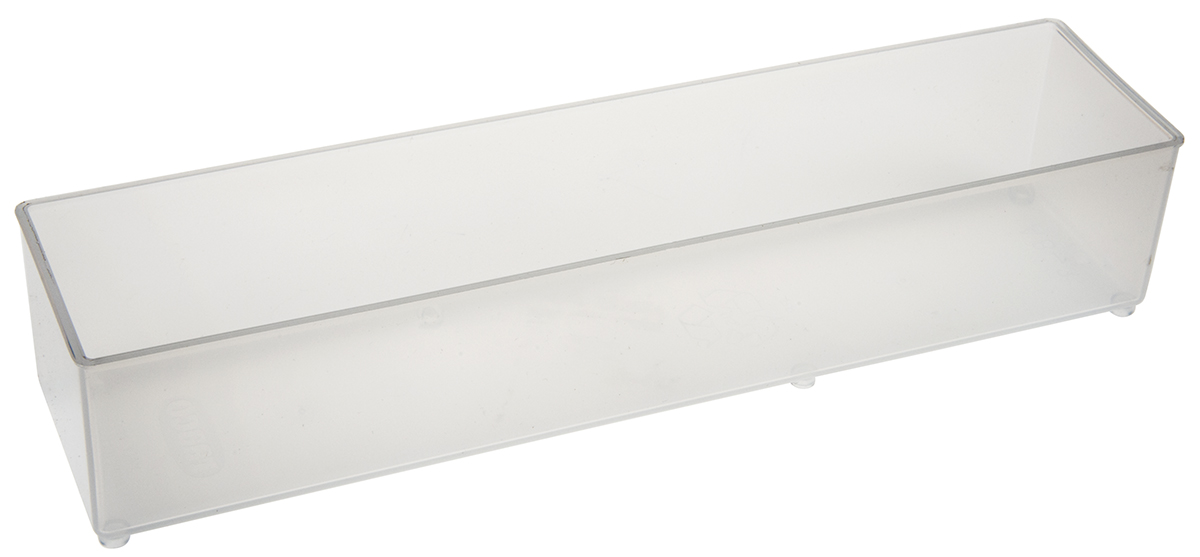 114608 Raaco Transparent Polypropylene Compartment Box, 47 mm x 55mm x 235 mm