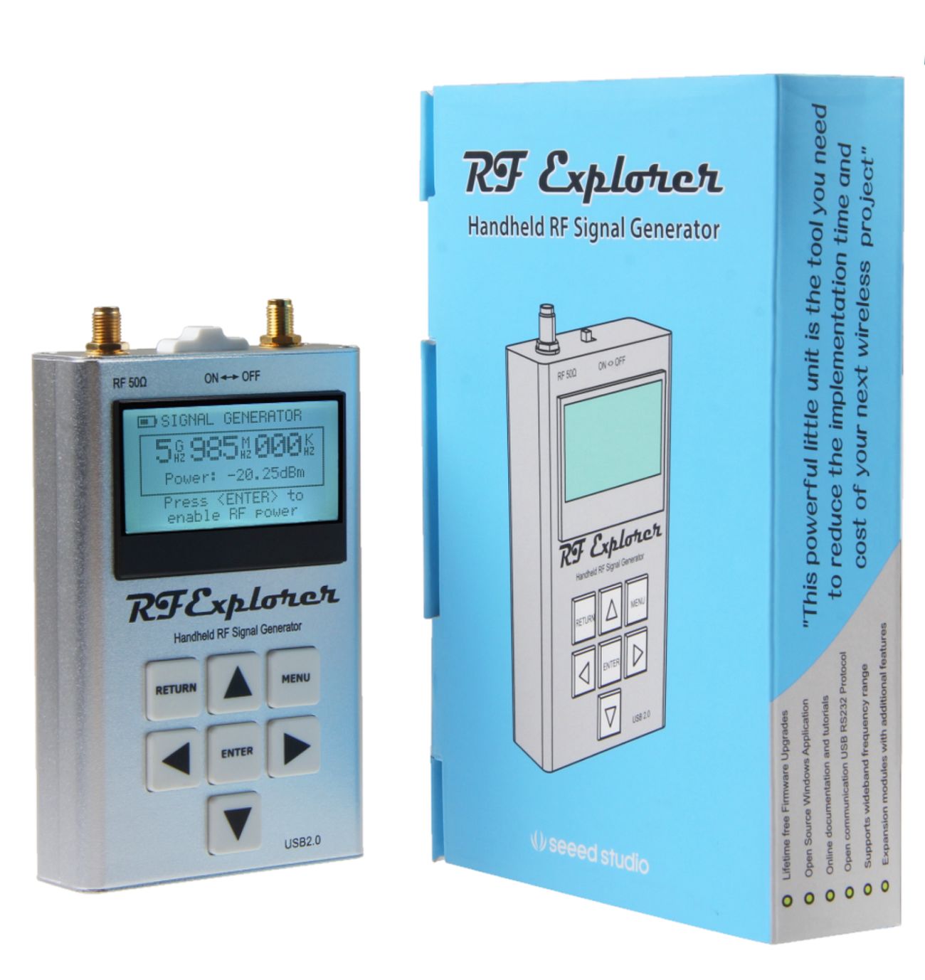 Seeed Studio 114991659 RF Signal Generator, 100 kHz min, 6 GHz max