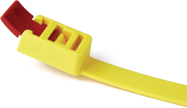 HellermannTyton Cable Tie, 752 mm x 13mm, Yellow Polyamide 66