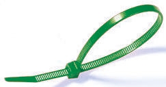 HellermannTyton Cable Tie, Releasable, 195 mm x 4.7mm, Green Polyamide 66