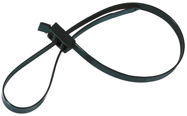 HellermannTyton Cable Tie, Releasable, 752 mm x 13mm, Black Polyamide 66