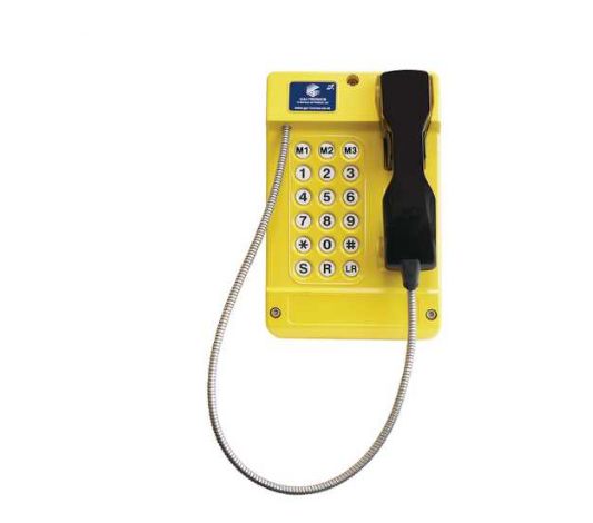 Gai-Tronics Commander Corded Black, Yellow Telephone