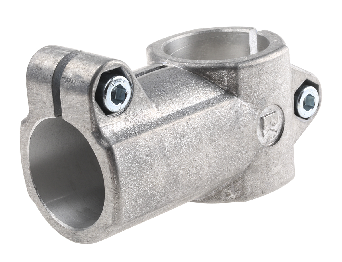 Rose+Krieger M10 Angle Clamp, Connecting Component, Strut Profile 50 mm, Round Tube Size 50.22 mm