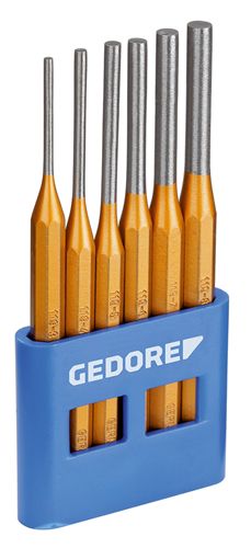 116-a Gedore 6-Piece Punch Set, Pin Punch, 10.0mm Shank