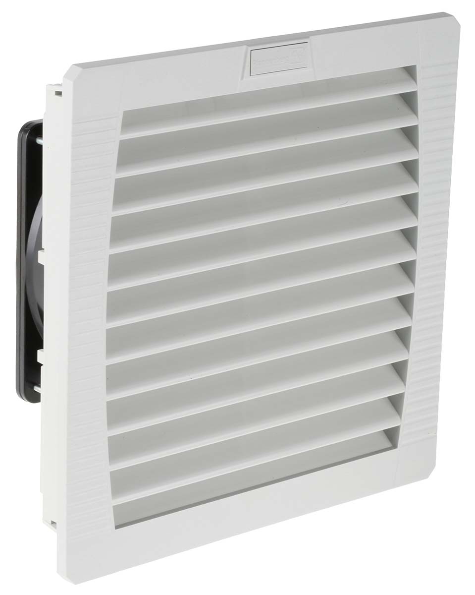 11632151055 Pfannenberg PF 32.000 Series Filter Fan, 115V ac, AC, 110 m³/h Filtered, 178.5 m³/h Unimpeded, IP54, 202 mm, 202 mm x