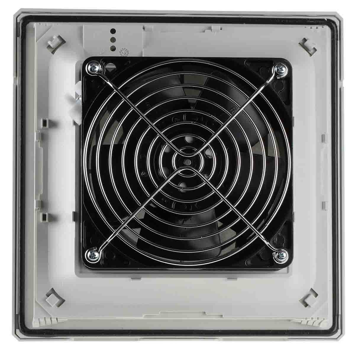 11632151055 Pfannenberg PF 32.000 Series Filter Fan, 115V ac, AC, 110 m³/h Filtered, 178.5 m³/h Unimpeded, IP54, 202 mm, 202 mm x