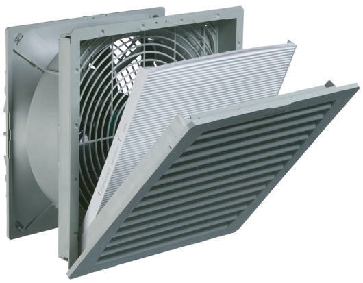 Pfannenberg PF 67.000 Series Filter Fan, 230V ac, AC, 945 m³/h Filtered, 2125 m³/h Unimpeded, IP55, 320 mm, 320 mm x