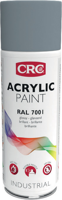 CRC 400 ml Grey RAL 7001 Silver Grey Gloss Spray Paint