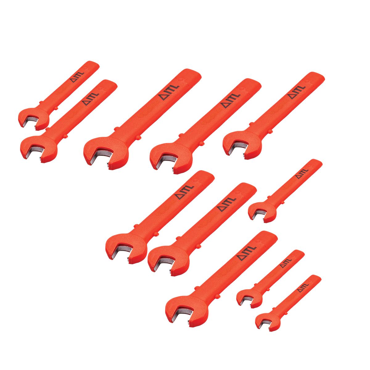 ITL Insulated Tools Ltd 11-Piece Open End Spanner, Thermoplastic, Nylon, Metal VDE/1000V Approved